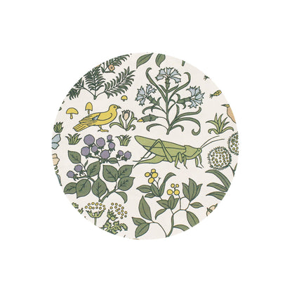 Voysey Ceramic Coaster - Botanical Garden Fauna and Flora