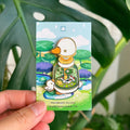 Pins Canard Blanc Bouteille "Handwash Duckie"
