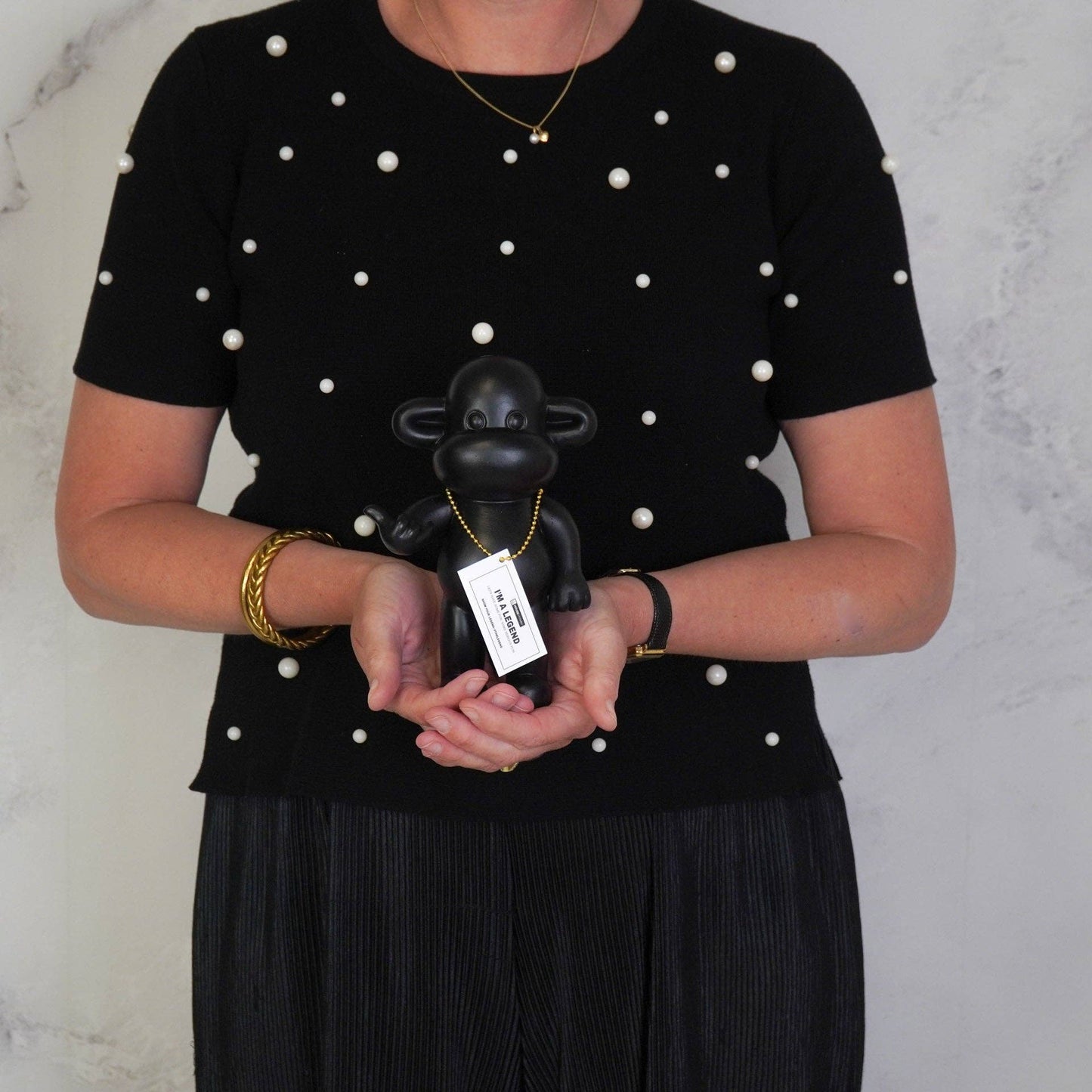 Figurine Singe Hang Loose 'La Légende' - Noir S