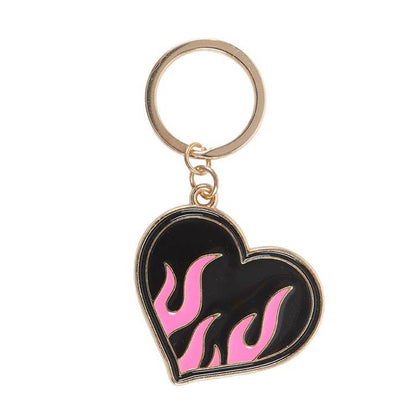 Burning Heart Keychain