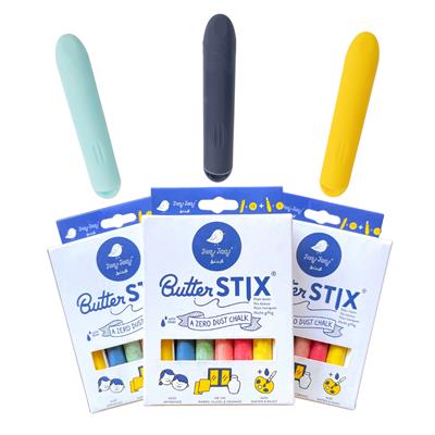 Jaq Jaq Bird: CRAIES BUTTERSTIX + GRIP, ass. de 12 couleurs, boîte 11,5x7,5x2cm, 3+
