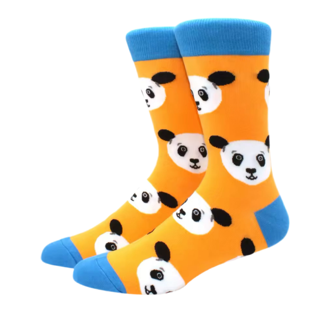 chaussettes oranges pandas mrcol