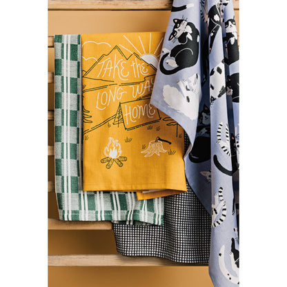 Set of 2 Meow &amp; Forever tea towels