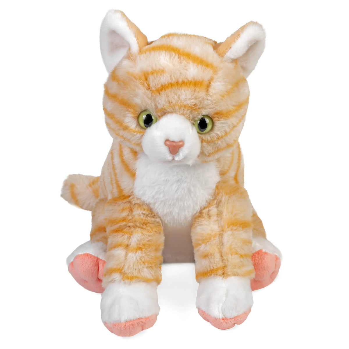 Peluche Chat tigré roux - 30 cm