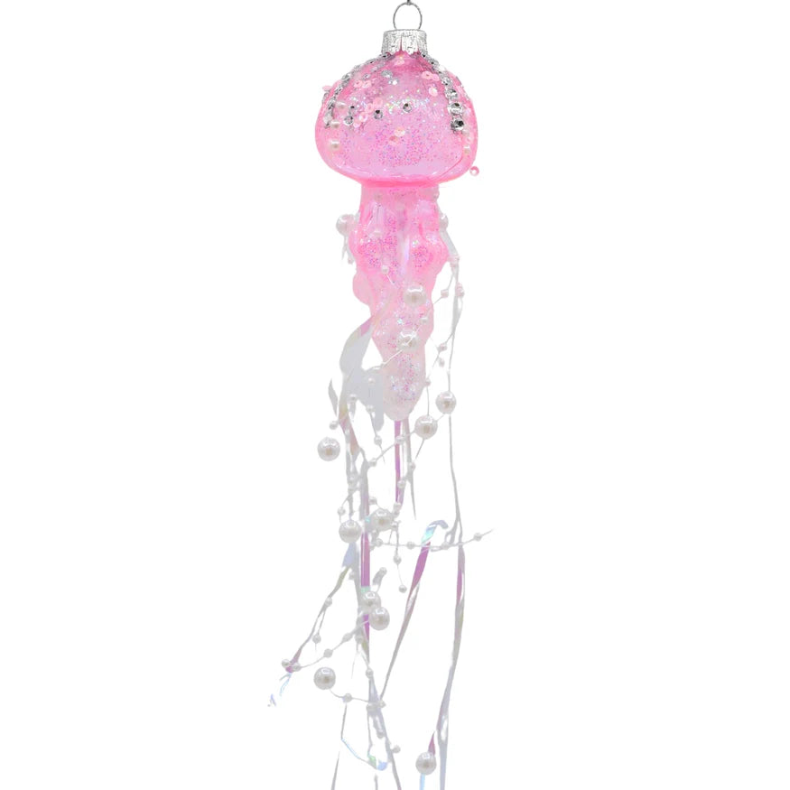 Boule de Noël Méduse Rose – vue principale