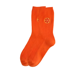 Chaussettes Orange Brodée
