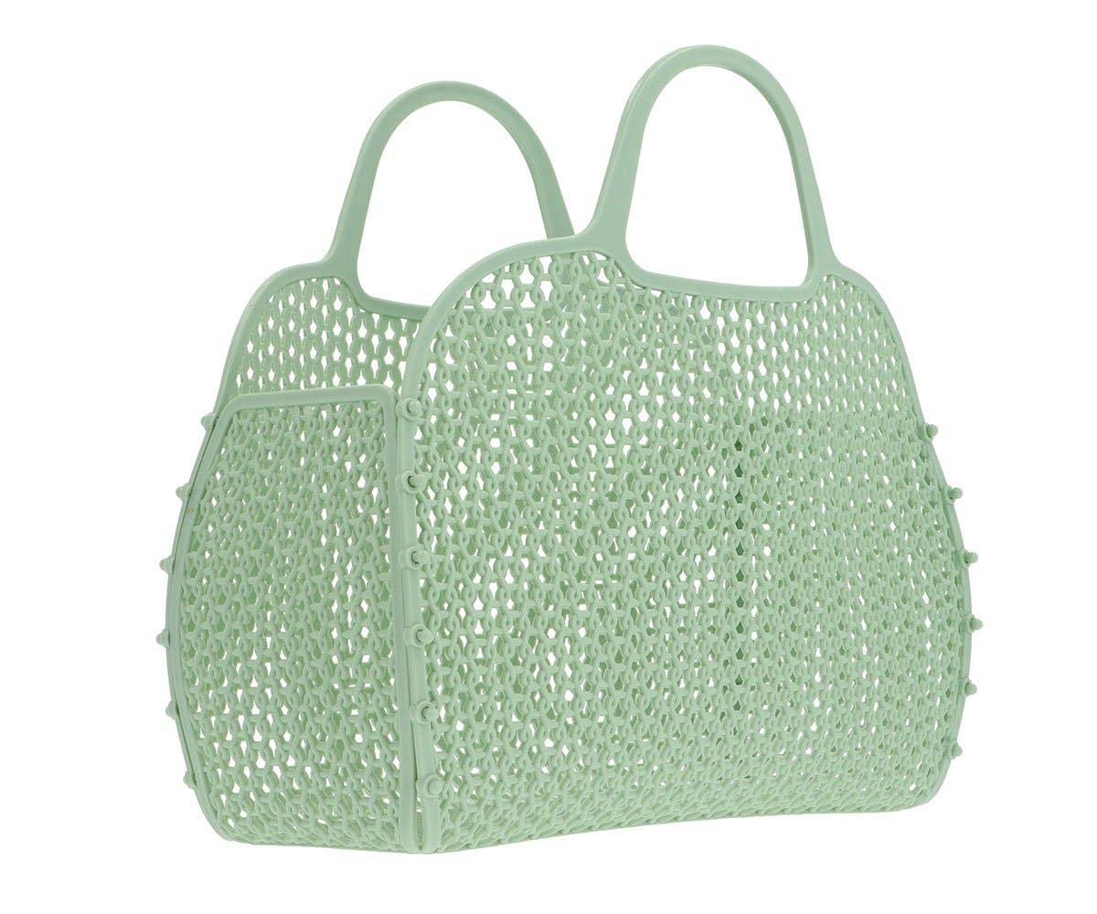 Vintage retro saliegroene tas