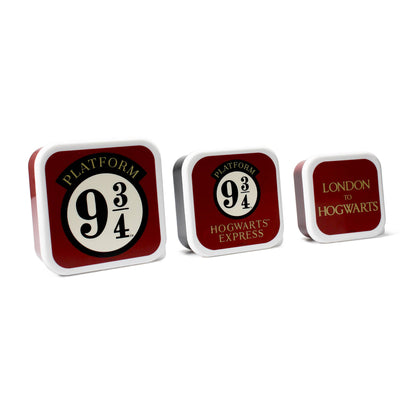 Set van 3 snackdozen - Harry Potter (Platform 9 3/4)