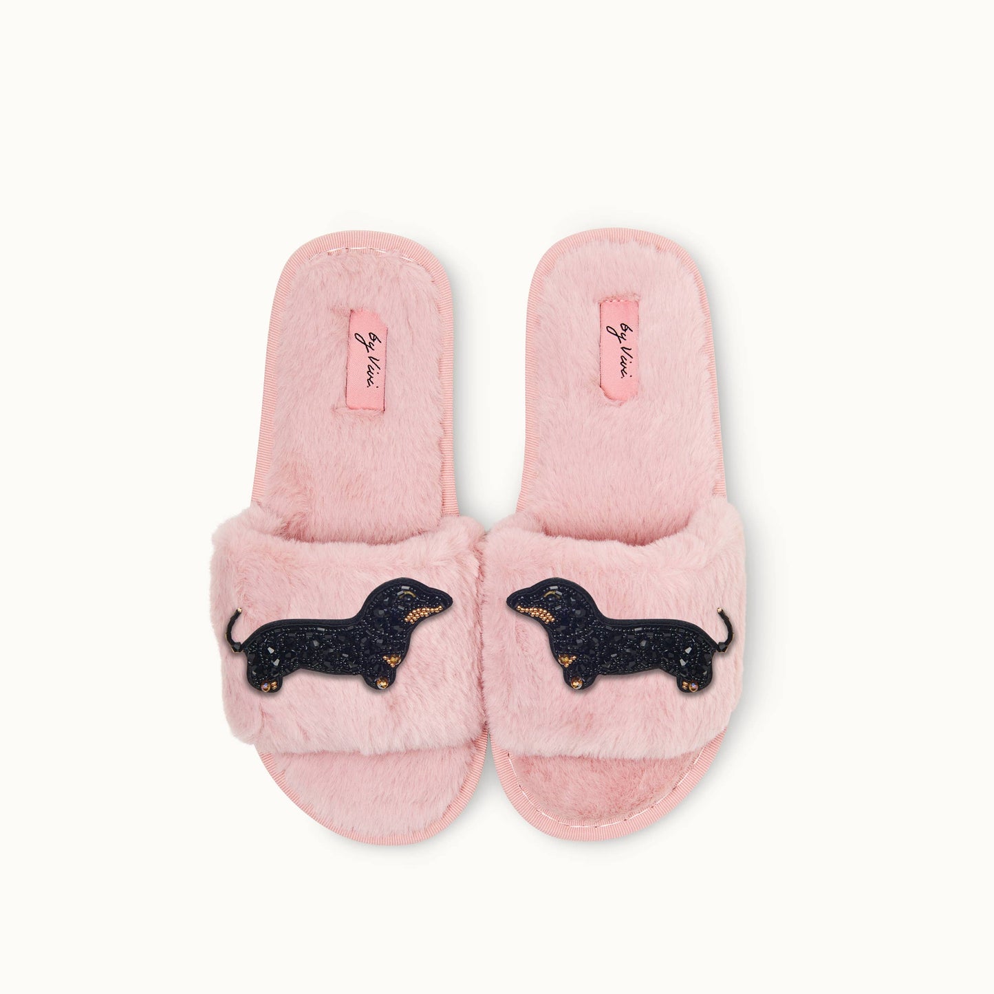Pair of slippers pins - Dachshund
