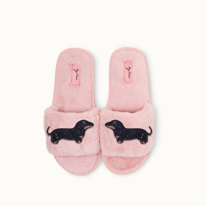 Pair of slippers pins - Dachshund