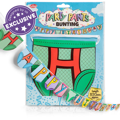 HAPPY BIRTHDAY BUNTING PARTY TROUSERS