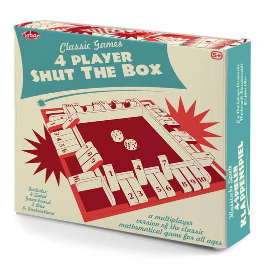 JEU DE FERMETURE DE LA BOÎTE EN BOIS POUR 4 JOUEURS