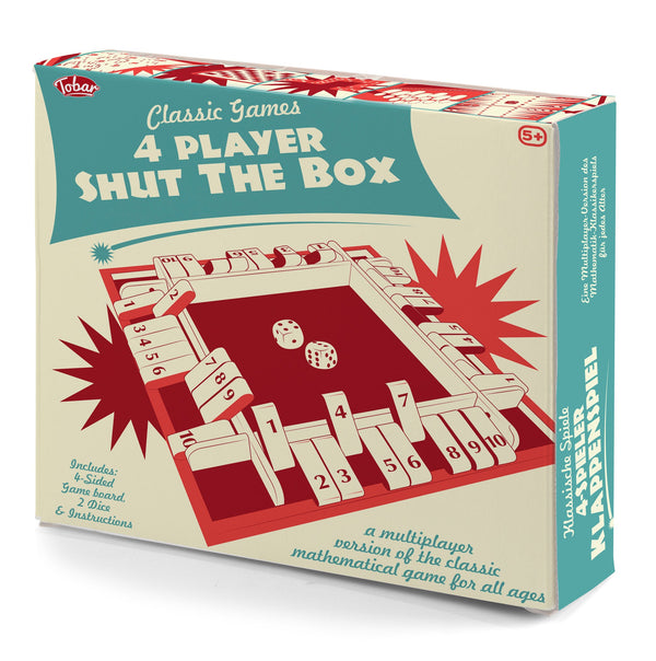 JEU DE FERMETURE DE LA BOÎTE EN BOIS POUR 4 JOUEURS
