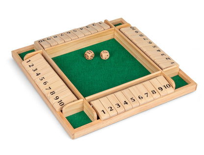 JEU DE FERMETURE DE LA BOÎTE EN BOIS POUR 4 JOUEURS