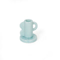 Light Blue Vintage Waves Candle Holder