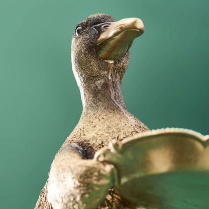 Porte-cartes Canard Or, Résine