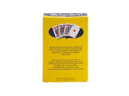 Jeu de 56 cartes à jouer Bridge « We Can Do It »