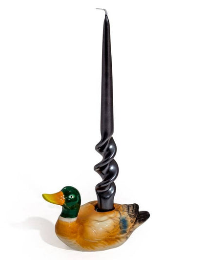 Bougeoir en céramique Canard Colvert