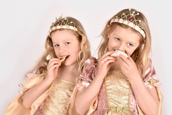 Robe de princesse royale rose grande taille 122-128 cm 6-8 ans