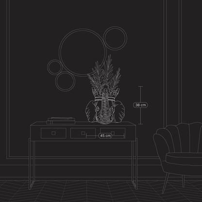 Cache-pot Éléphant Jumbo, Or