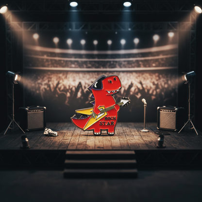 Pin's T-rex Guitariste