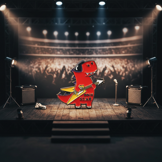 Pin's T-rex Guitariste