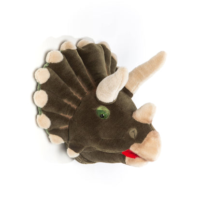 Adam the Triceratops Plush Wall Decoration