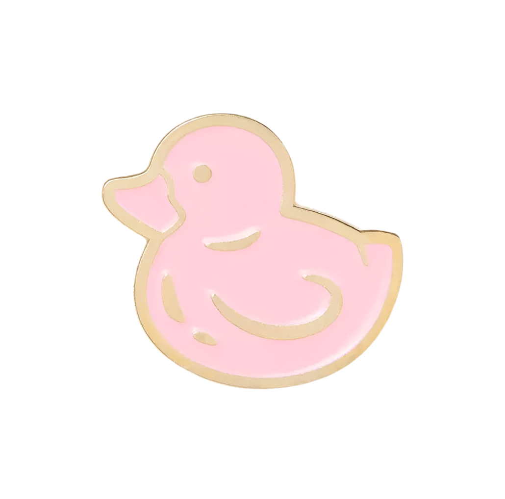 Pins Canard de Bain Rose