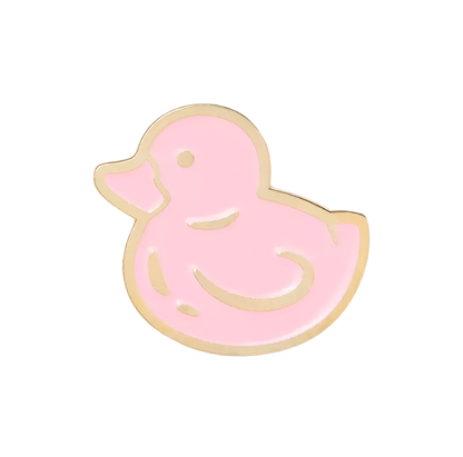 Pins Canard de Bain Rose