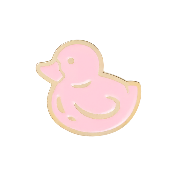 Pins Canard de Bain Rose