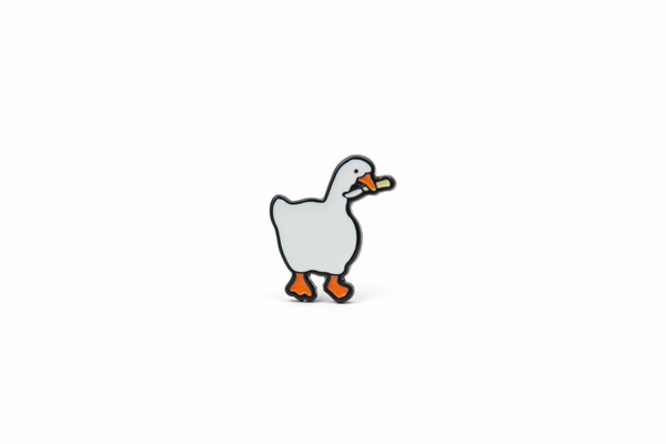 Boucles d’oreilles Canard Blanc Avec Couteau