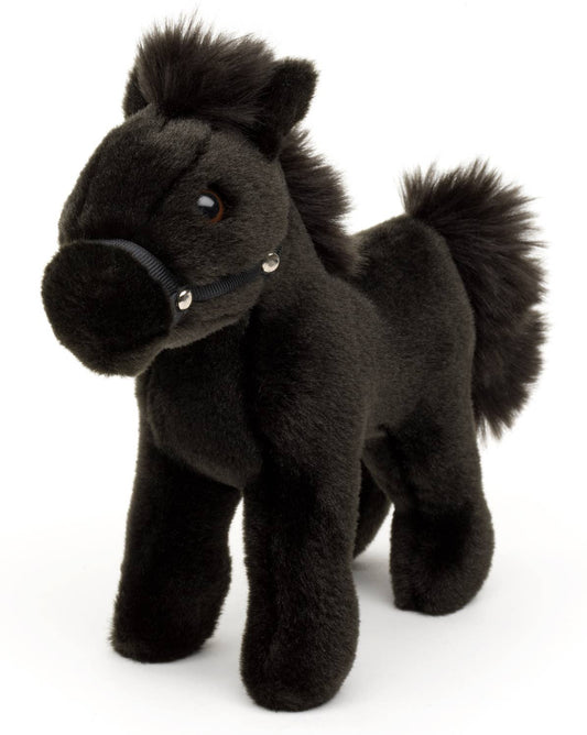 Cheval, debout, noir (sans selle) - Peluche Uni Toys