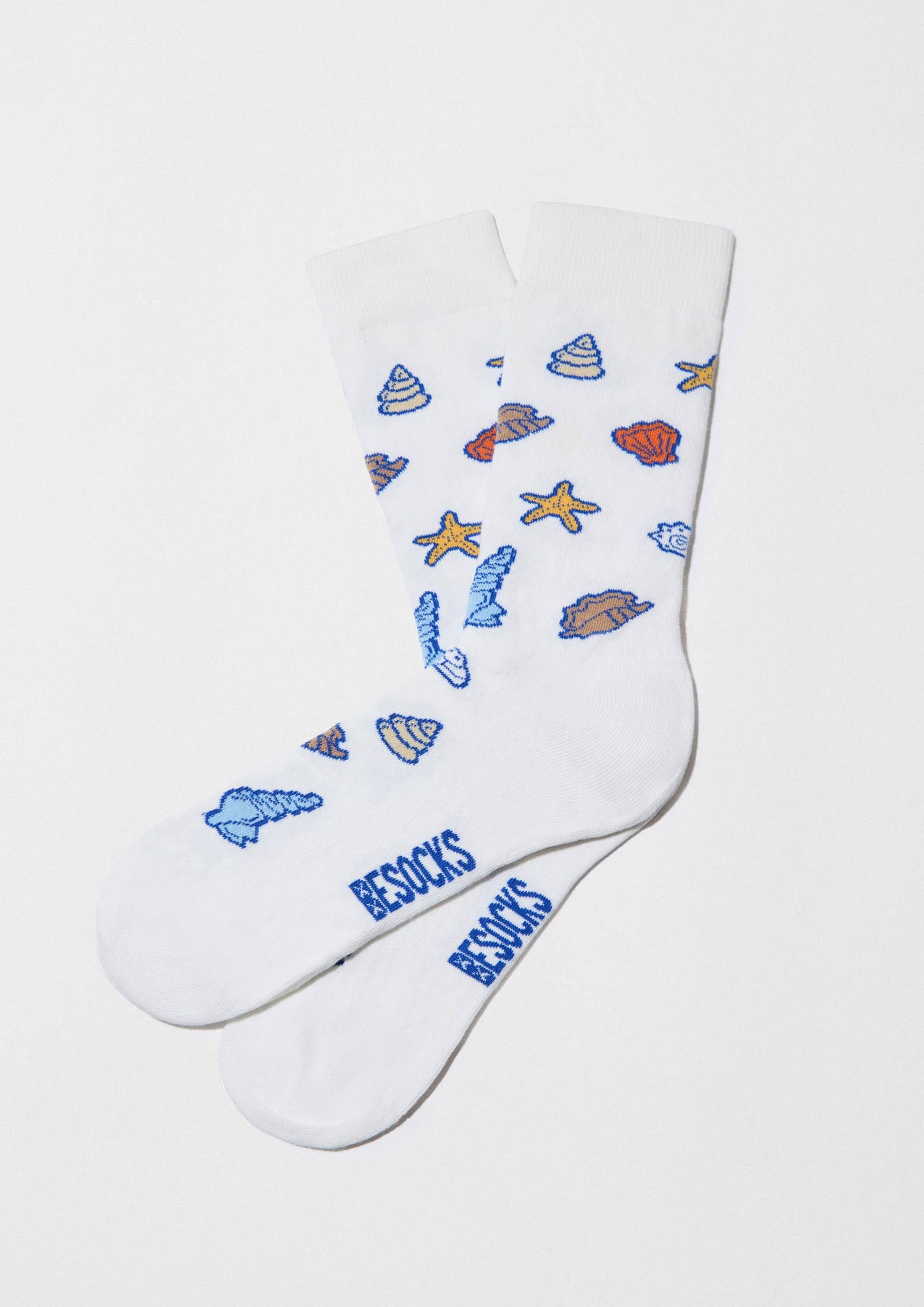 BeOcean White - Chaussettes en coton biologique à 100%