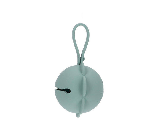 Porte-sucette en silicone Fleur sauge clair