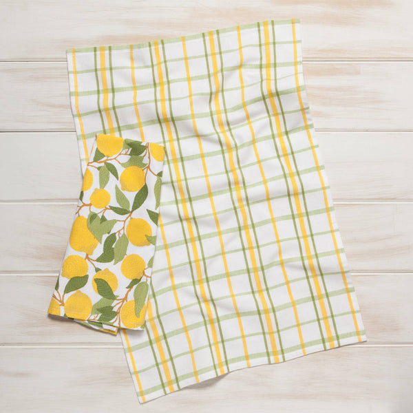 Lot de 2 torchons à vaisselle Lemons