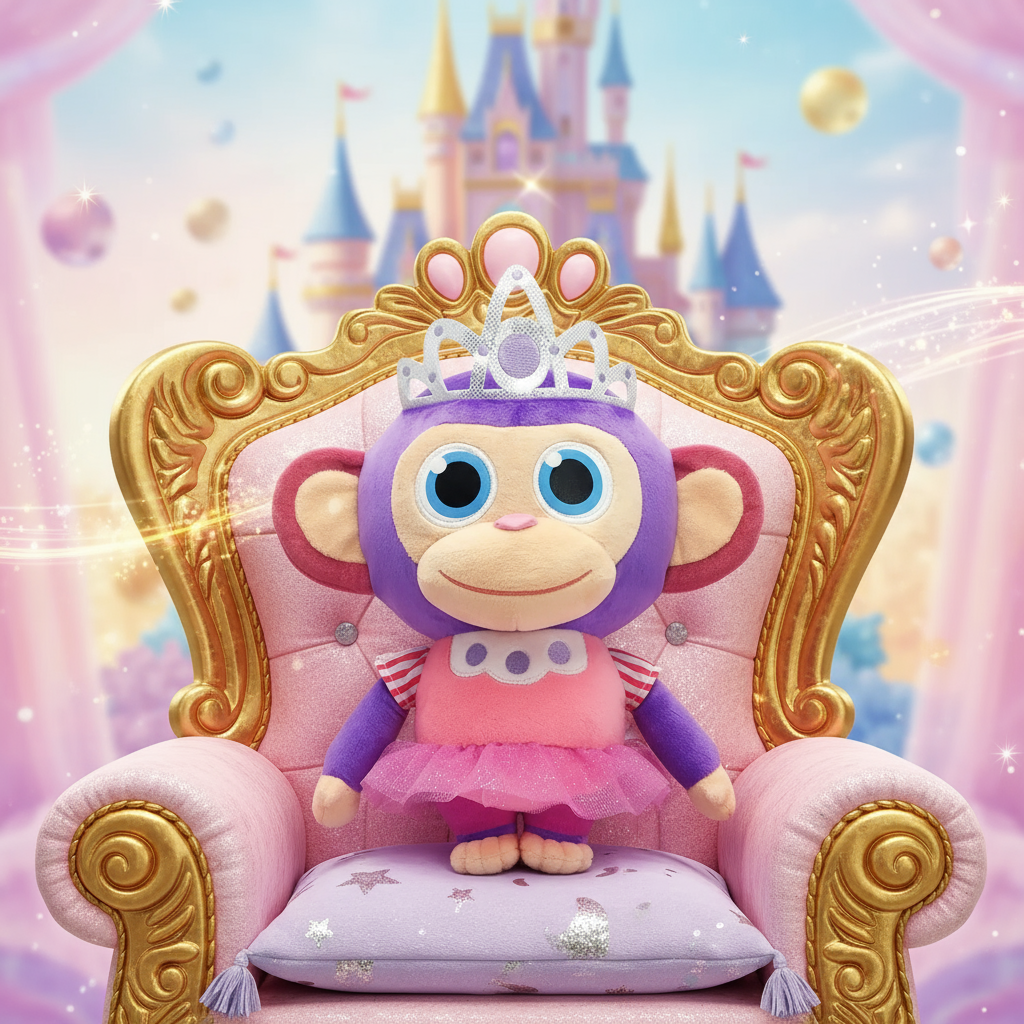 Peluche Parfumée Singe Princesse