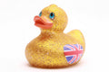 Union Jack Duck - Glitter Gold