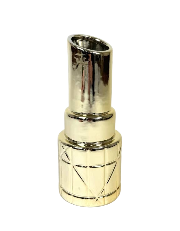 Vase Rouge à Lèvres Or