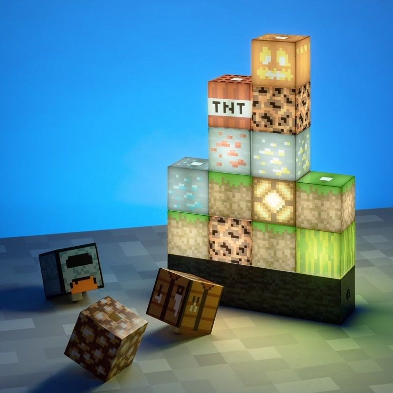 Minecraft-lamp: Bouwstenenlamp