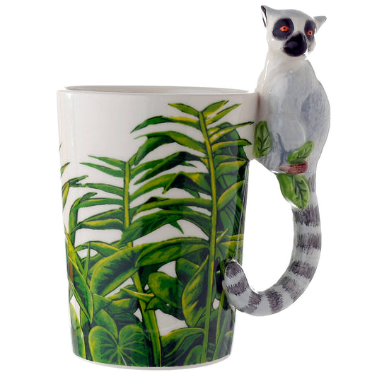 Lemur Mug with 3D Handle Katta Mug