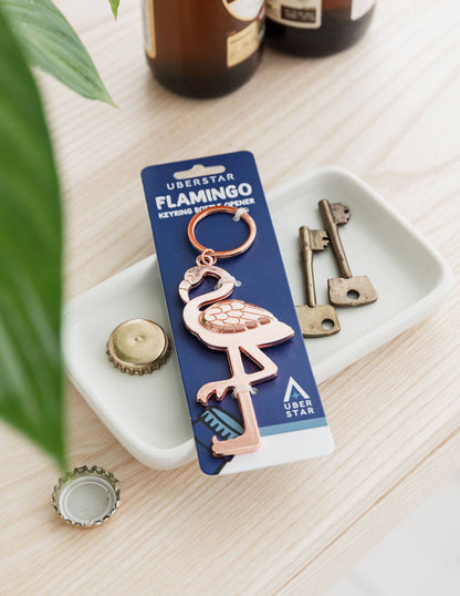 Flamingo-Flaschenöffner-Schlüsselanhänger
