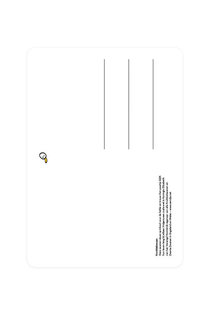 Postcard with mute swan