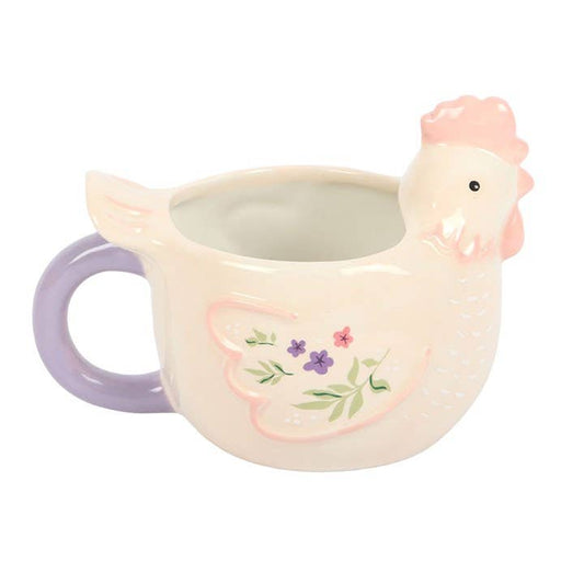 3D Floral Hen Mug