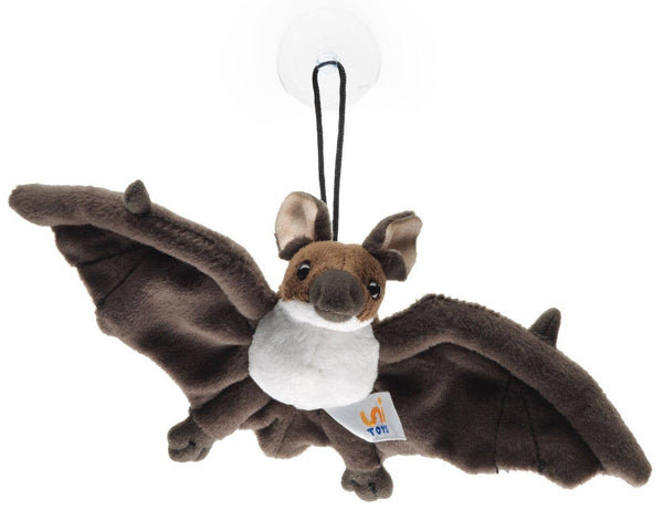 Chauve-souris (brun-blanc) - avec ventouse - peluche Uni Toys