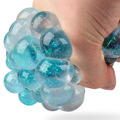 Boule en maille scintillante et moelleuse