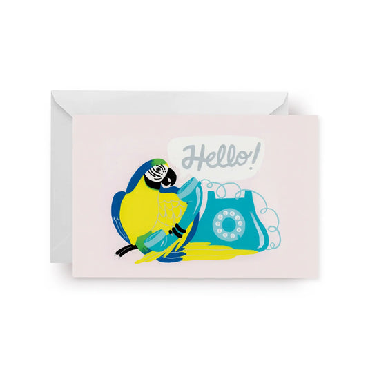 Parrot Greeting Card - Hello