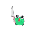 Froschnadel mit Messer