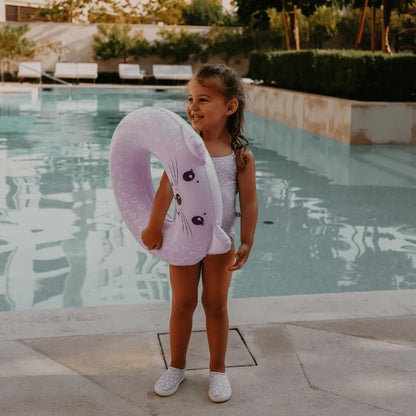 Bouée de Bain Léopard Lilas