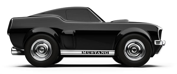Zwarte Ford Mustang - Baghera