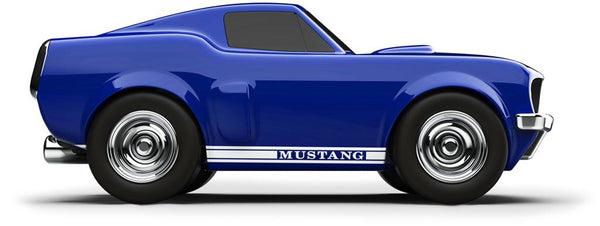 Blauwe Ford Mustang - Baghera